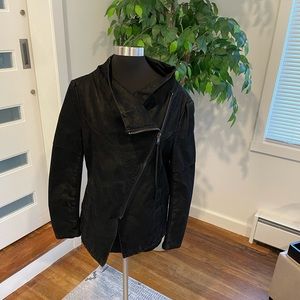 NEW Divided By H&M Jacket Coat Black Asymmetric 12